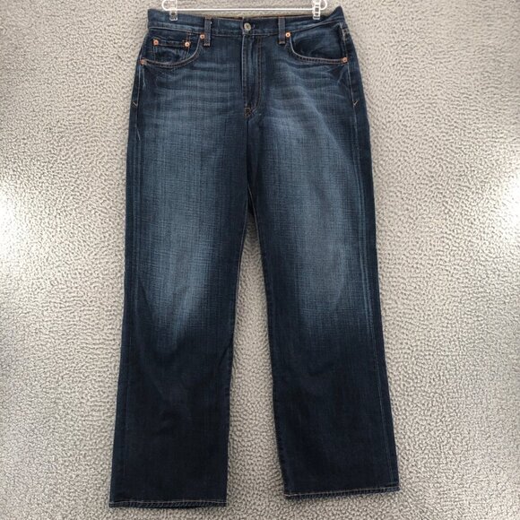 Lucky Brand Jeans Womens 32 Blue 181 Medium Wash Denim Straight Leg Everyday - Picture 1 of 13